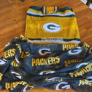 Green Bay Packers bundle. Backpack and infinity scarf